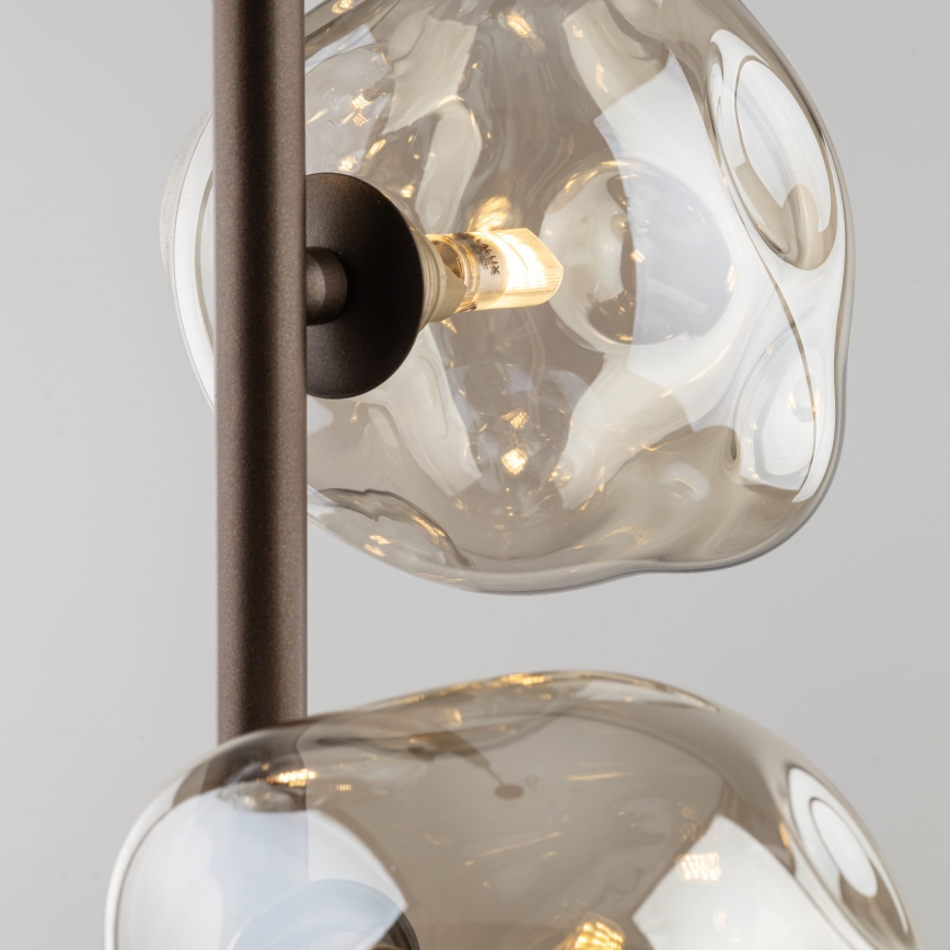 Piekaramā lampa uz kabeļa LAVA 3xG9/8W/230V bronza/dūmakaini bēša