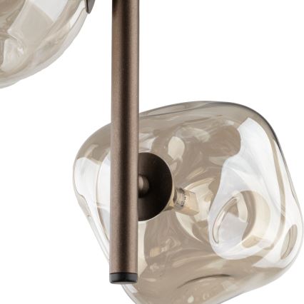 Piekaramā lampa uz kabeļa LAVA 3xG9/8W/230V bronza/dūmakaini bēša