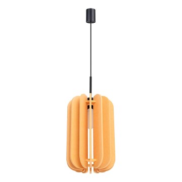 Piekaramā lampa uz kabeļa MULA 1xE27/15W/230V Ø 27 cm dzeltena