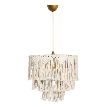 Piekaramā lampa uz stieples RIMINI 1xE27/40W/230V krēmkrāsaina