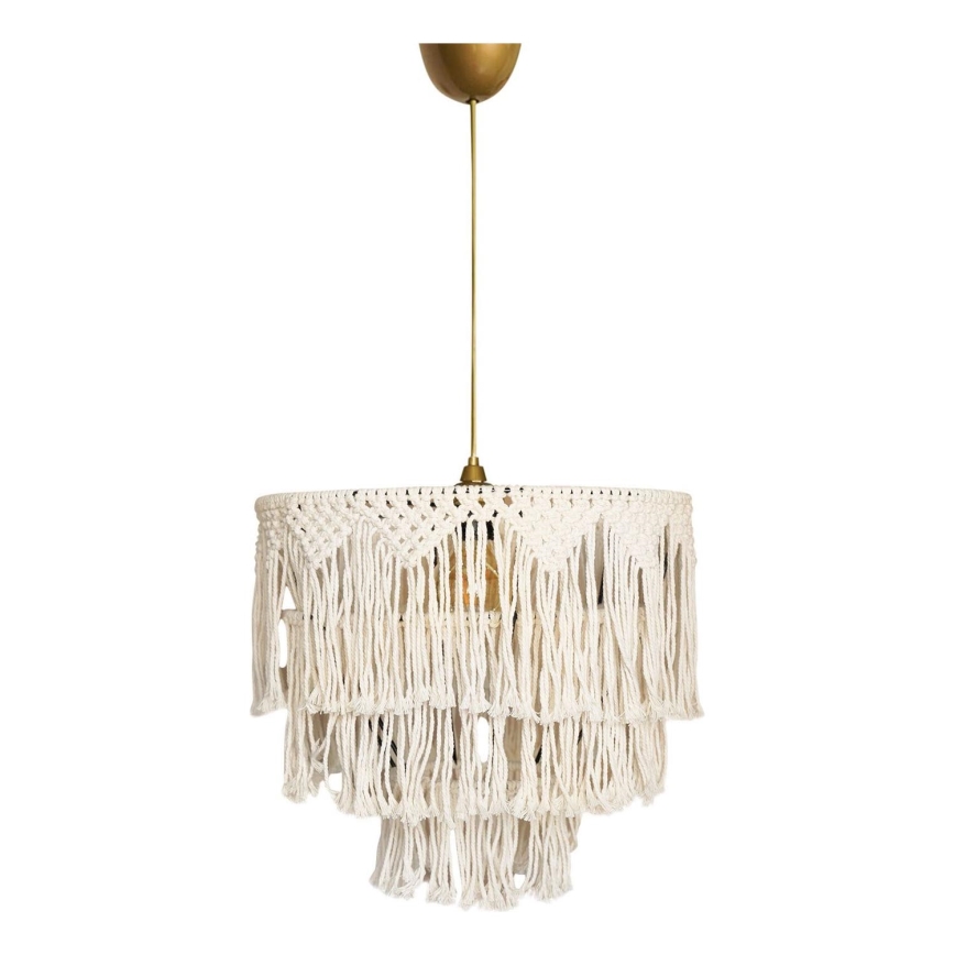 Piekaramā lampa uz stieples RIMINI 1xE27/40W/230V krēmkrāsaina