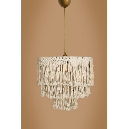Piekaramā lampa uz stieples RIMINI 1xE27/40W/230V krēmkrāsaina