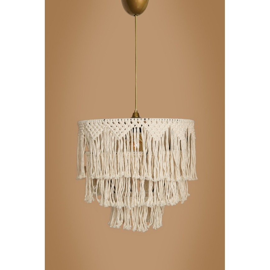 Piekaramā lampa uz stieples RIMINI 1xE27/40W/230V krēmkrāsaina