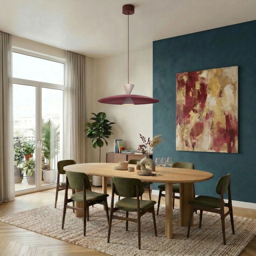 Piekaramā lampa uz troses MISTIC 1xGX53/15W/230V, burgundijas krāsas