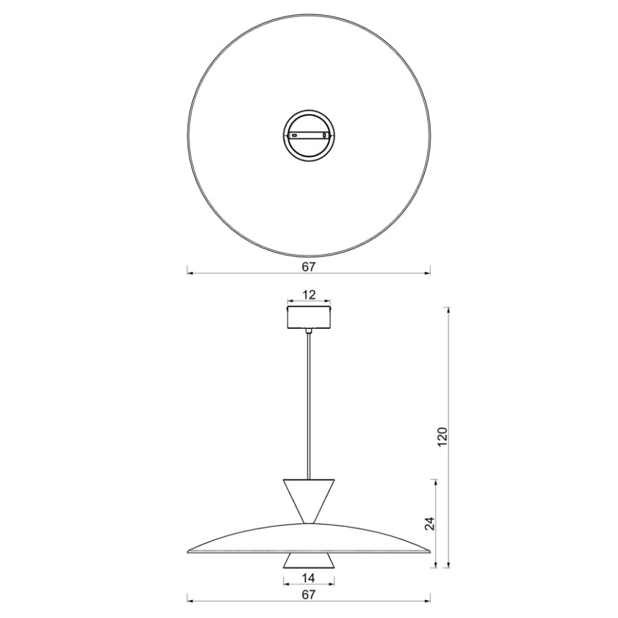 Piekaramā lampa uz troses MISTIC 1xGX53/15W/230V, burgundijas krāsas