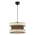 Piekaramā lampa uz vada HALO 1xE27/60W/230V brūna/krēmkrāsaina