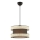 Piekaramā lampa uz vada HALO 1xE27/60W/230V brūna/krēmkrāsaina