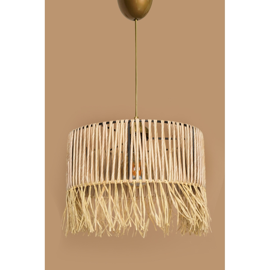 Piekaramā lampa uz vada RIMINI 1xE27/40W/230V bēša