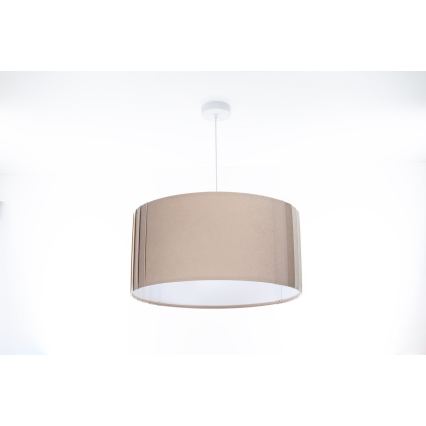 Piekaramā lampa uz vada STRIPES 1xE27/60W/230V Ø 40 cm bēša