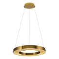 Piekaramā LED lustra JESI uz troses, 35 W, 230 V, 3000 K, Ø 60 cm, bronzā