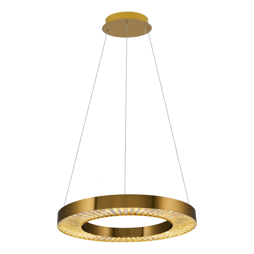 Piekaramā LED lustra JESI uz troses, 35 W, 230 V, 3000 K, Ø 60 cm, bronzā
