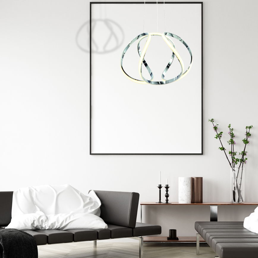 Piekaramā LED lustra uz kabeļa GLOBE LED/50W/230V