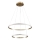 Piekaramā LED lustra uz troses DIANA LED/44W/230V 4000K Ø 59 cm zelta