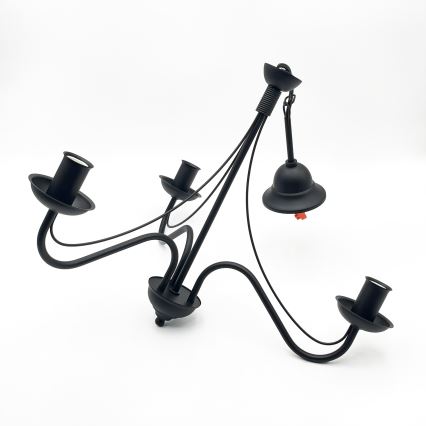 Piekaramā lustra ANTON 3xE14/15W/230V melna