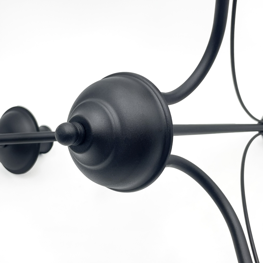 Piekaramā lustra ANTON 3xE14/15W/230V melna