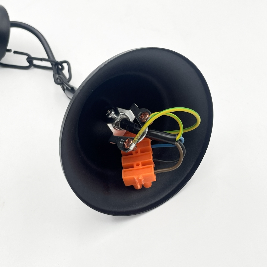 Piekaramā lustra ANTON 3xE14/15W/230V melna