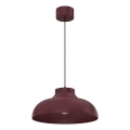 Piekaramā lustra ar vadu BASCA 1xE27/15W/230V burgundijas krāsā