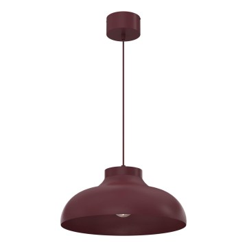 Piekaramā lustra ar vadu BASCA 1xE27/15W/230V burgundijas krāsā