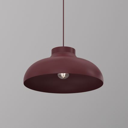 Piekaramā lustra ar vadu BASCA 1xE27/15W/230V burgundijas krāsā