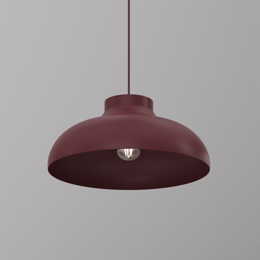Piekaramā lustra ar vadu BASCA 1xE27/15W/230V burgundijas krāsā