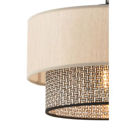 Piekaramā lustra ECHO ar vadu 1xE27/60W/230V bēšs/pelēks