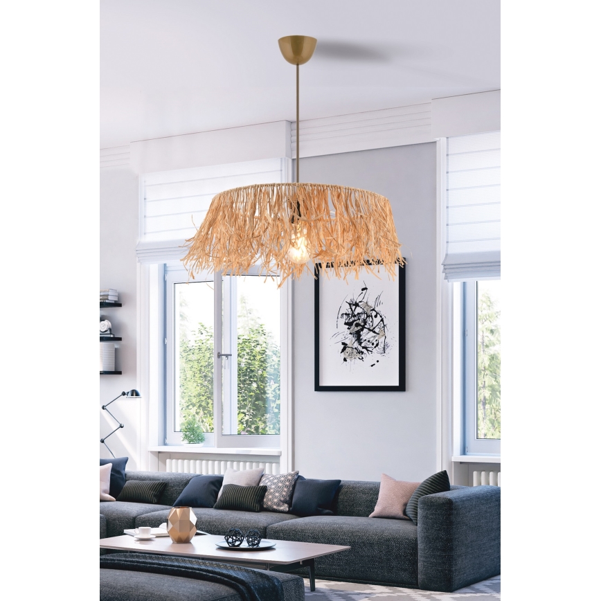 Piekaramā lustra MARISKA, 1xE27/40W/230V, rafija