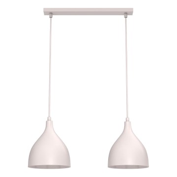 Piekaramā lustra NOAK CLASSIC ar vadu 2xE27/15W/230V, krēmkrāsā