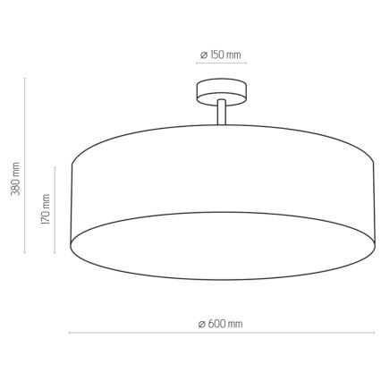 Piekarama lustra RONDO 4xE27/15W/230V apkārtmērs 60 cm bēšs