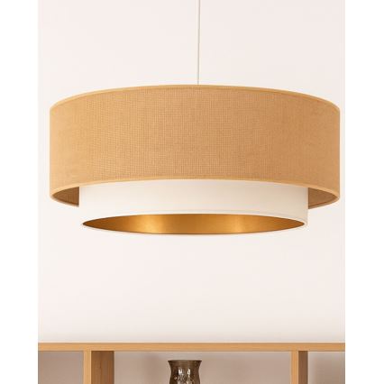 Piekaramā lustra SARTA 1xE27/60W/230V Ø 45 cm balta/jūta