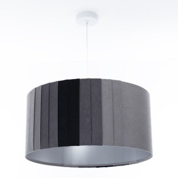 Piekaramā lustra STRIPES 1xE27/60W/230V, Ø 60 cm, pelēka