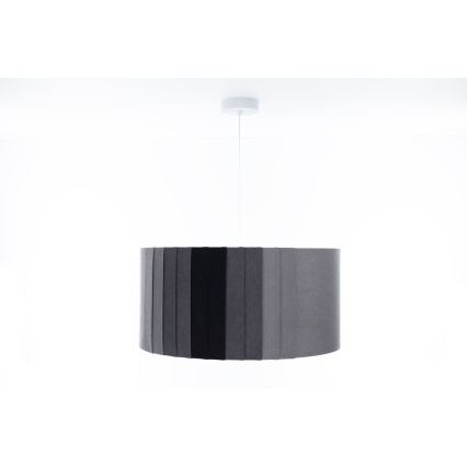 Piekaramā lustra STRIPES 1xE27/60W/230V, Ø 60 cm, pelēka