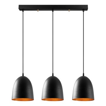 Piekaramā lustra TATTOO uz vada 3xE27/40W/230V melna