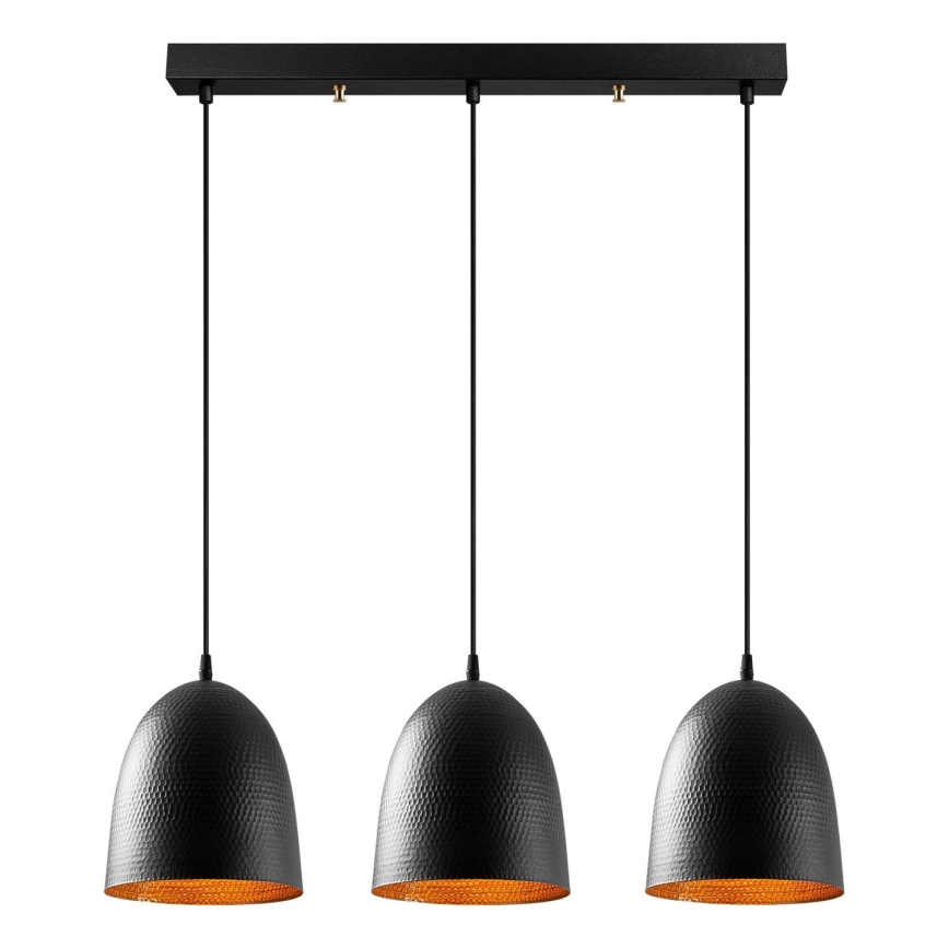 Piekaramā lustra TATTOO uz vada 3xE27/40W/230V melna