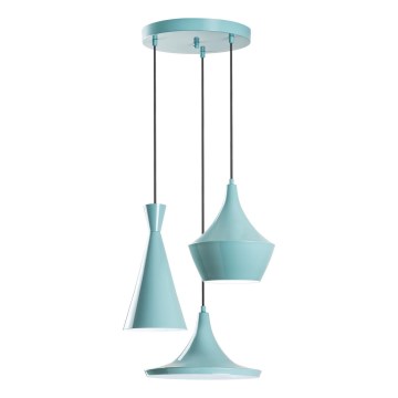 Piekaramā lustra TOM ar trosi 3xE27/40W/230V, zila