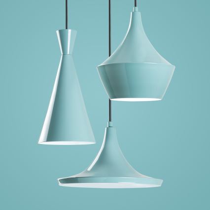 Piekaramā lustra TOM ar trosi 3xE27/40W/230V, zila