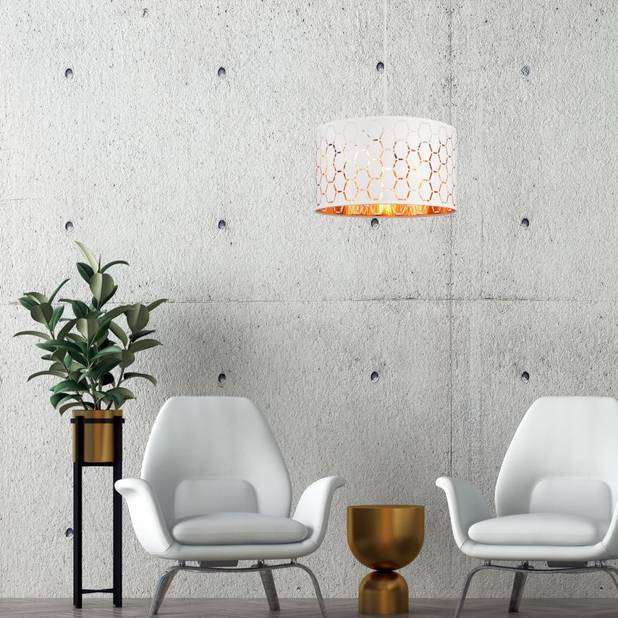 Piekaramā lustra ULLE ar vadu 1xE27/15W/230V balta