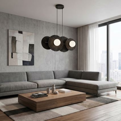 Piekaramā lustra UMBRA uz troses 4xG9/8W/230V melna