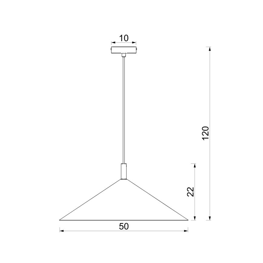 Piekaramā lustra uz kabeļa ANEGA 1xGX53/15W/230V Ø 50 cm burgundijas sarkana