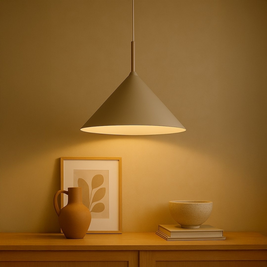 Piekaramā lustra uz kabeļa CAPITAL 1xGX53/15W/230V, Ø 46 cm, bēša