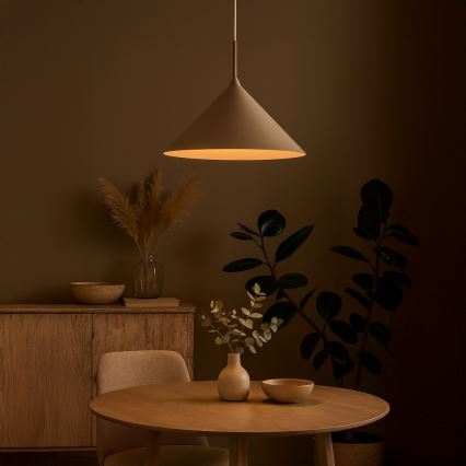 Piekaramā lustra uz kabeļa CAPITAL 1xGX53/15W/230V, Ø 46 cm, bēša