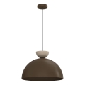 Piekaramā lustra uz kabeļa NEVIS 1xE27/15W/230V Ø 38 cm brūna