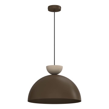 Piekaramā lustra uz kabeļa NEVIS 1xE27/15W/230V Ø 38 cm brūna