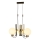 Piekaramā lustra uz kabeļa REGGIO 3xE27/40W/230V zelta