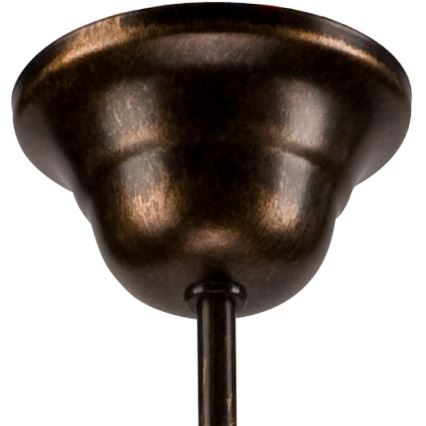 Piekaramā lustra uz ķēdes RETRO II 5xE27/60W/230V melna patina