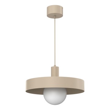 Piekaramā lustra uz troses CANAN 1xE27/15W/230V Ø 40 cm bēša