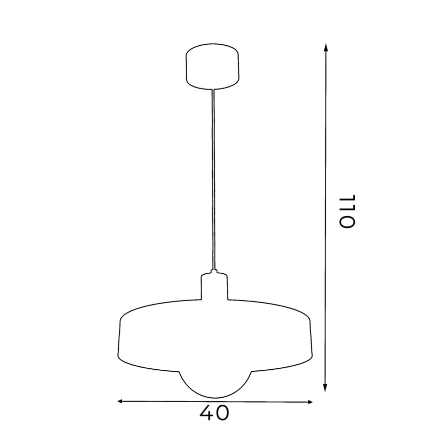 Piekaramā lustra uz troses CANAN 1xE27/15W/230V Ø 40 cm bēša