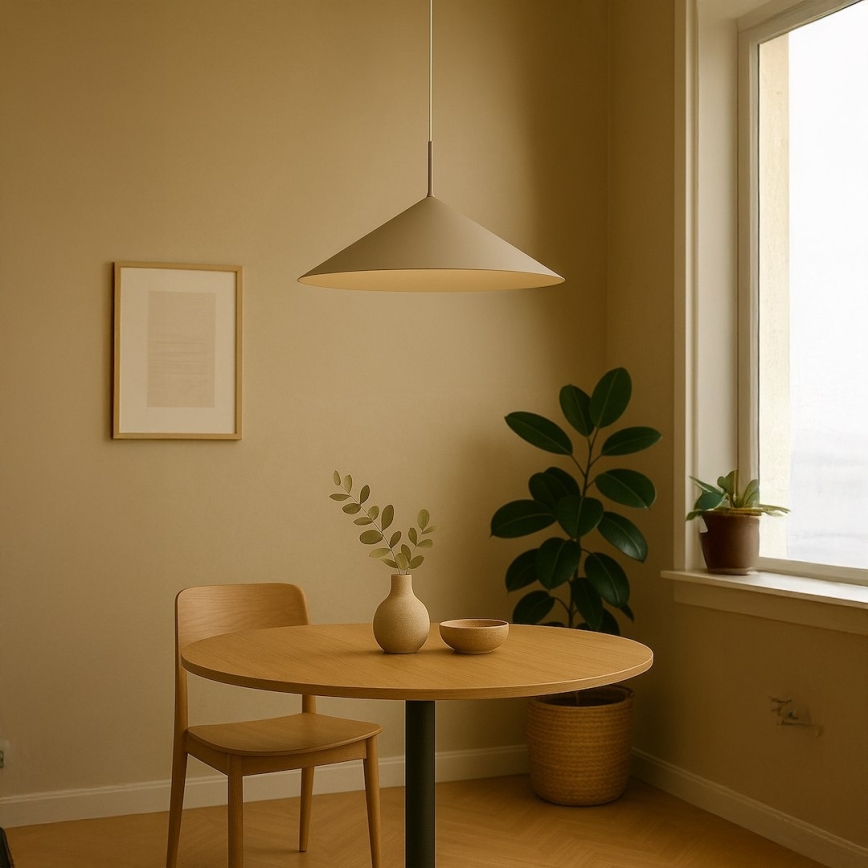 Piekaramā lustra uz troses CAPITAL 1xGX53/15W/230V Ø 60 cm bēša