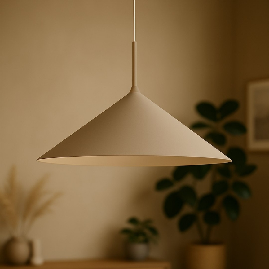 Piekaramā lustra uz troses CAPITAL 1xGX53/15W/230V Ø 60 cm bēša