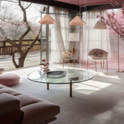 Piekaramā lustra uz troses CAPITAL 2xGX53/15W/230V rožu zelts