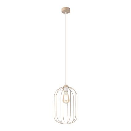 Piekaramā lustra uz troses DESTELLO 1xE27/15W/230V Ø 21 cm bēša